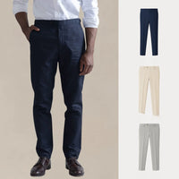 ACHETEZ 1, RECEVEZ 3 – ENSEMBLE DE PANTALONS CHINOS LIGNE CONFORT - MARINE • BEIGE • GRIS / S