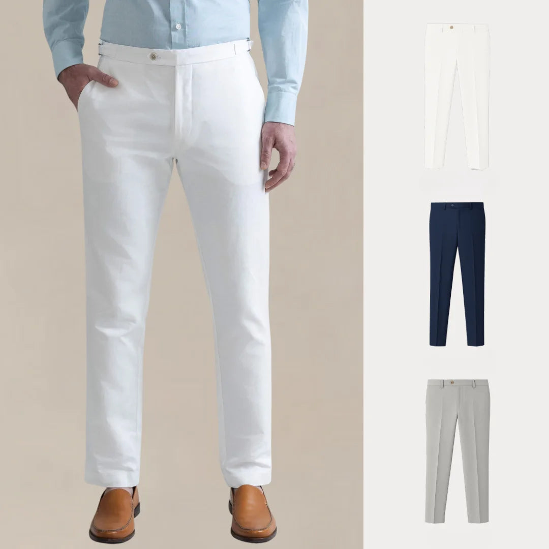 ACHETEZ 1, RECEVEZ 3 – ENSEMBLE DE PANTALONS CHINOS LIGNE CONFORT