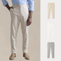 ACHETEZ 1, RECEVEZ 3 – ENSEMBLE DE PANTALONS CHINOS LIGNE CONFORT - BEIGE • BLANC • GRIS / S