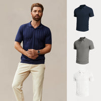ACHETEZ 1, RECEVEZ 3 – LOT DE T-SHIRTS TEXTURÉS ÉDITION PREMIUM - BLEU MARINE • GRIS • BLANC / S
