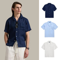 ACHETEZ 1, RECEVEZ 3 — CHEMISE D’ÉTÉ AVEC POCHE - Bleu Marine • Bleu Classique • Blanc Céramique / S
